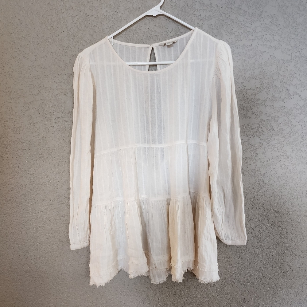 American Eagle outfitters long sleeve boho shirt size Medium tunic style